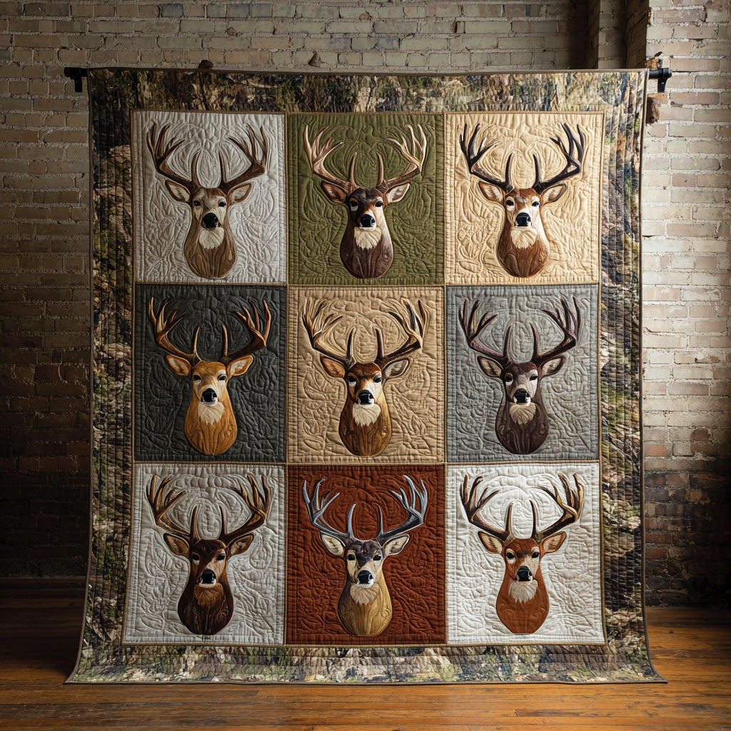 Wild Antlers Quilted Blanket - Baby (30" x 40") - Pack 1