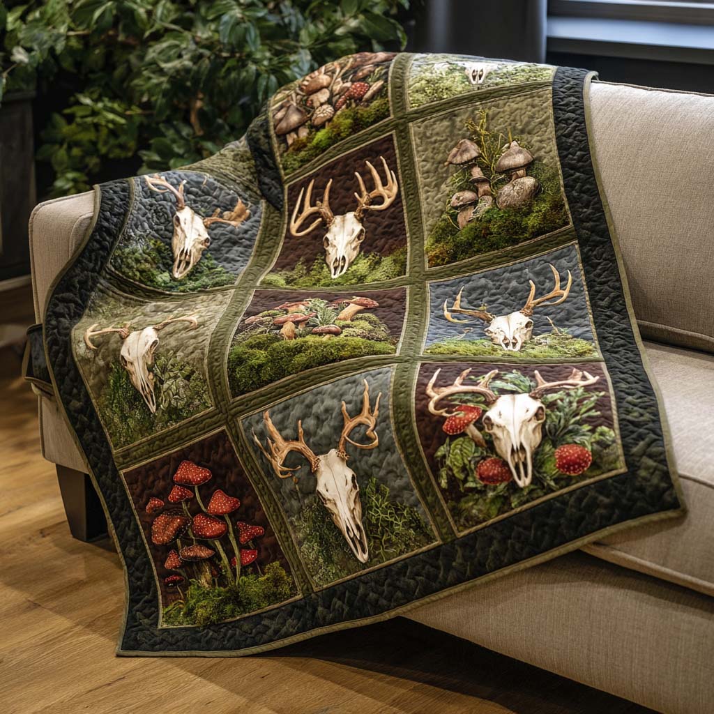 Wild Antlers Quilted Blanket - Baby (30" x 40") - Pack 1