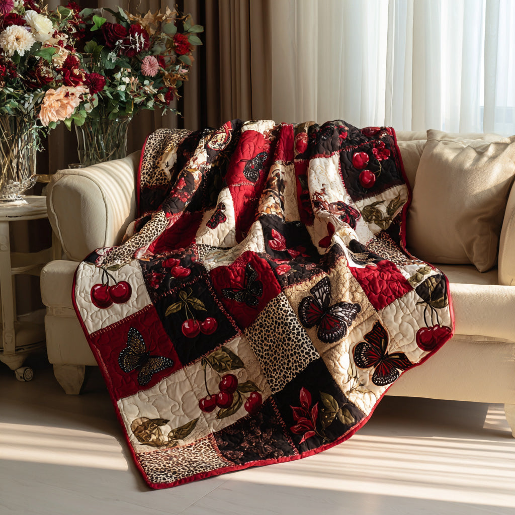 Wild Cherry Luxe Quilted Blanket - Baby (30" x 40") - Pack 1