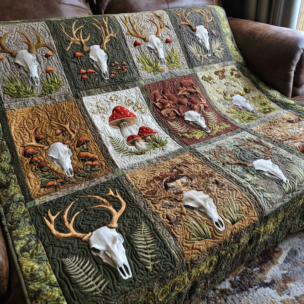 Wild Forest Skull Quilted Blanket - Baby (30" x 40") - Pack 1