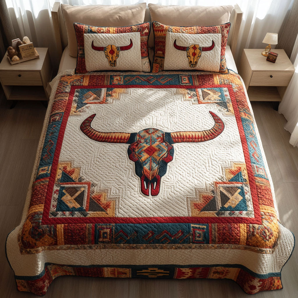 Wild Frontier 3-Piece Quilted Bedding Set - Single (59" x 70")