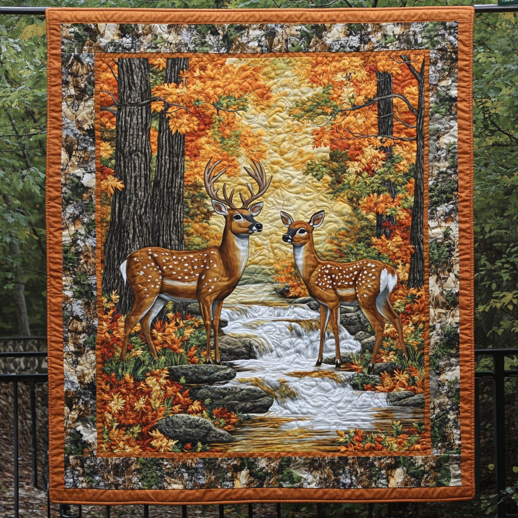 Wild Frontier Quilted Blanket - Throw (55" x 60")