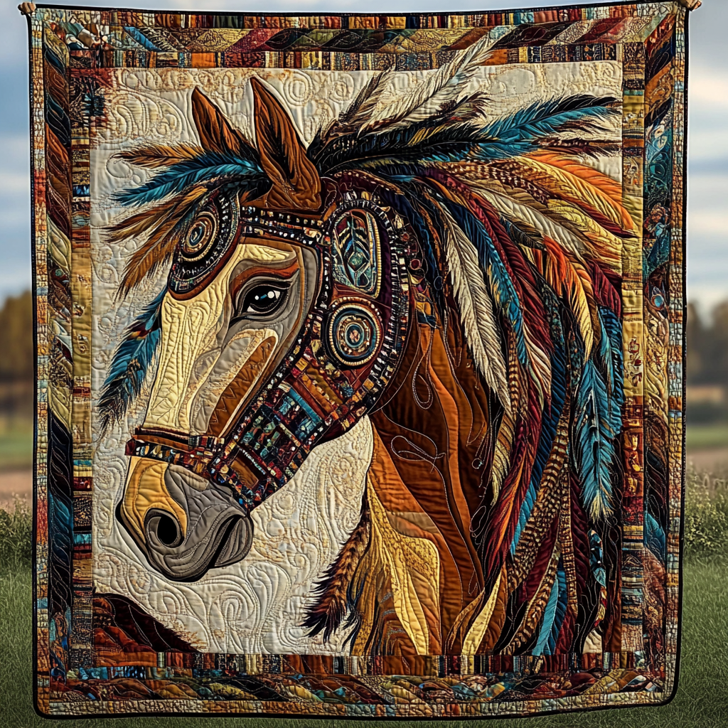Wild Heart Quilted Blanket - Throw (55" x 60")