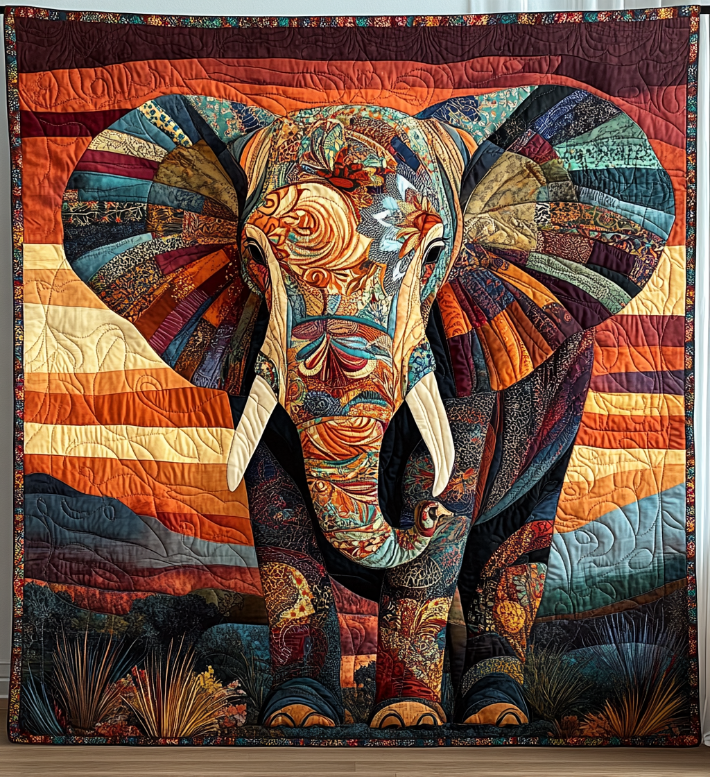 Wild Hoofbeats Quilted Blanket - Throw (55" x 60")