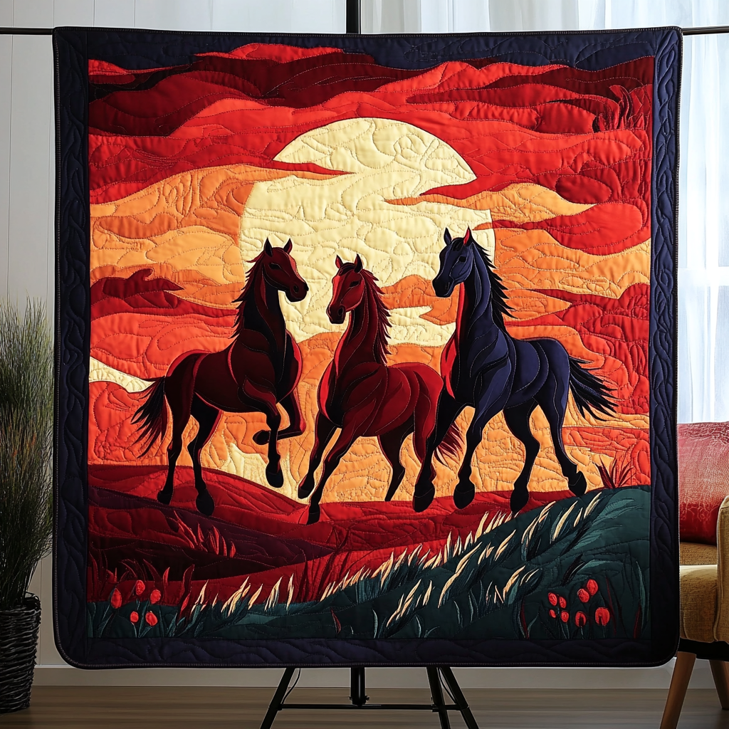 Wild Horizon Quilted Blanket - Throw (55" x 60")