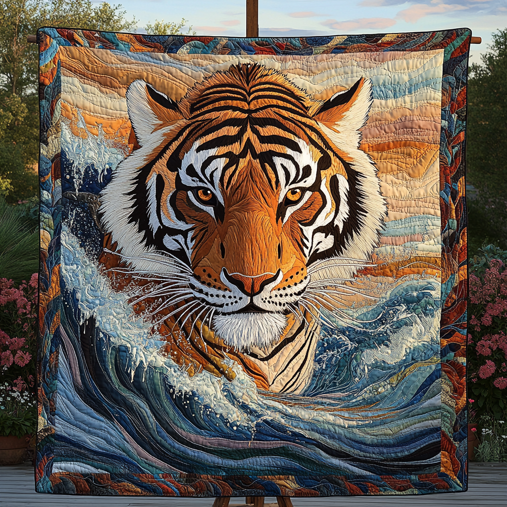 Wild Serenade Quilted Blanket - Throw (55" x 60")