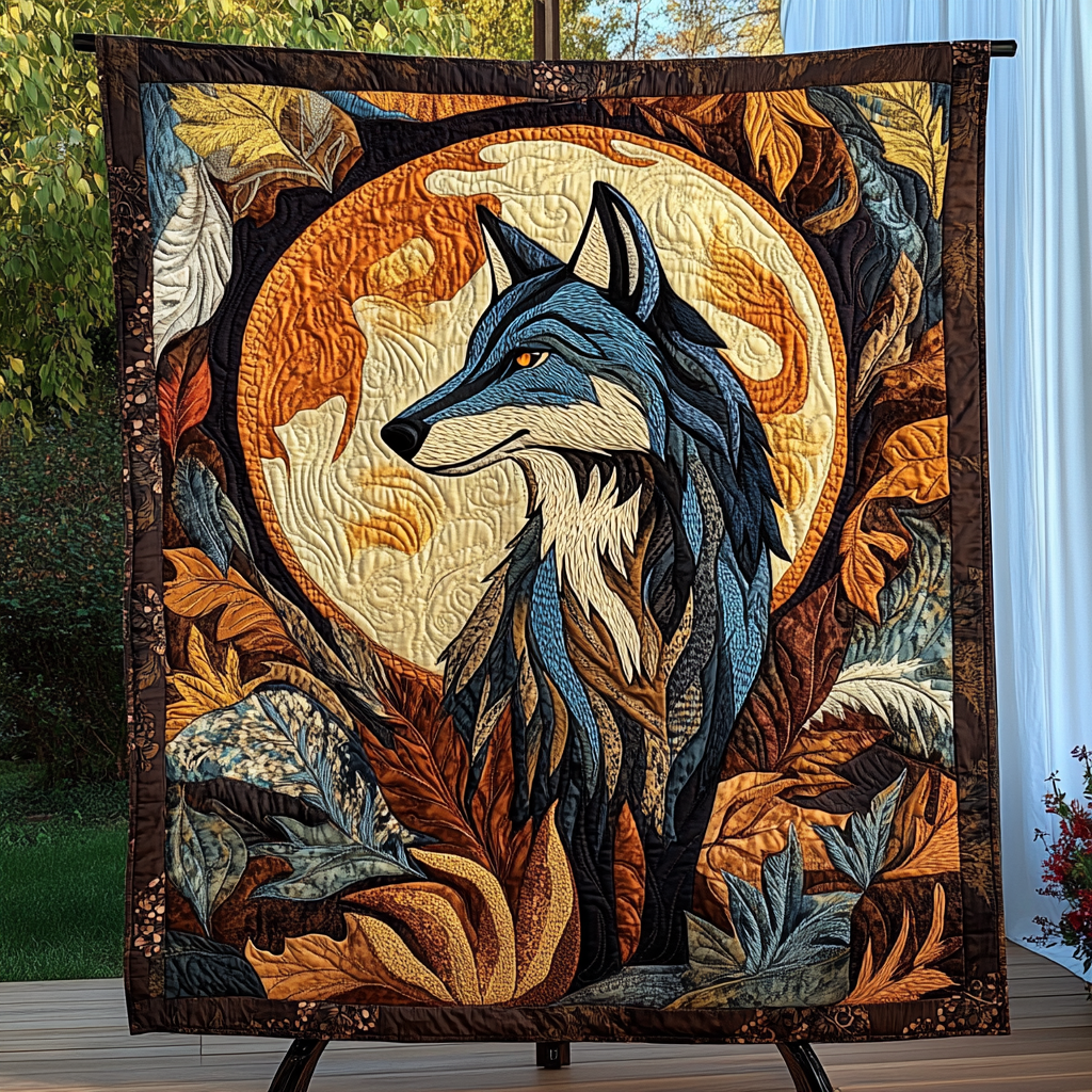 Wild Spirit Quilted Blanket - Throw (55" x 60")