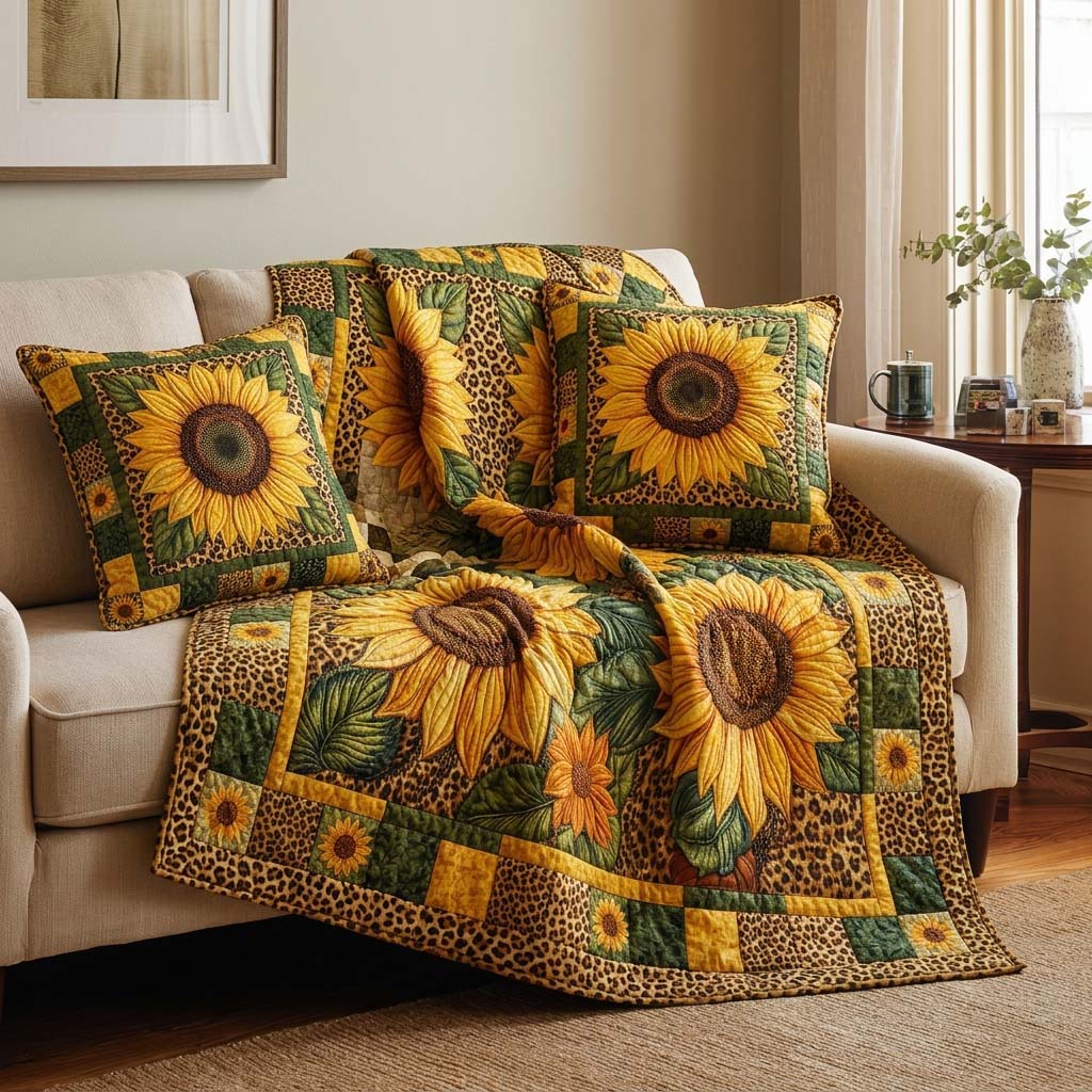 Wild Sunflower Quilted Blanket - Baby (30" x 40") - Pack 1