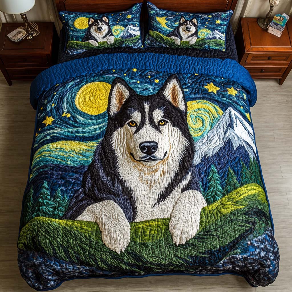 Wild Tundra 3-Piece Quilted Bedding Set - Single (59" x 70")