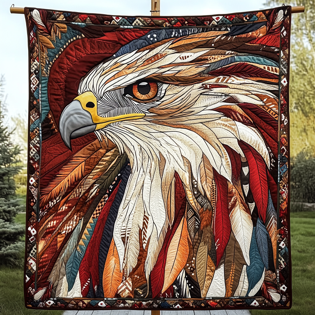 Wild Watcher Quilted Blanket - Throw (55" x 60")