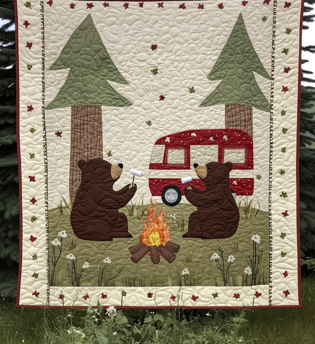 Wild at Heart Quilted Blanket - Throw (55" x 60")