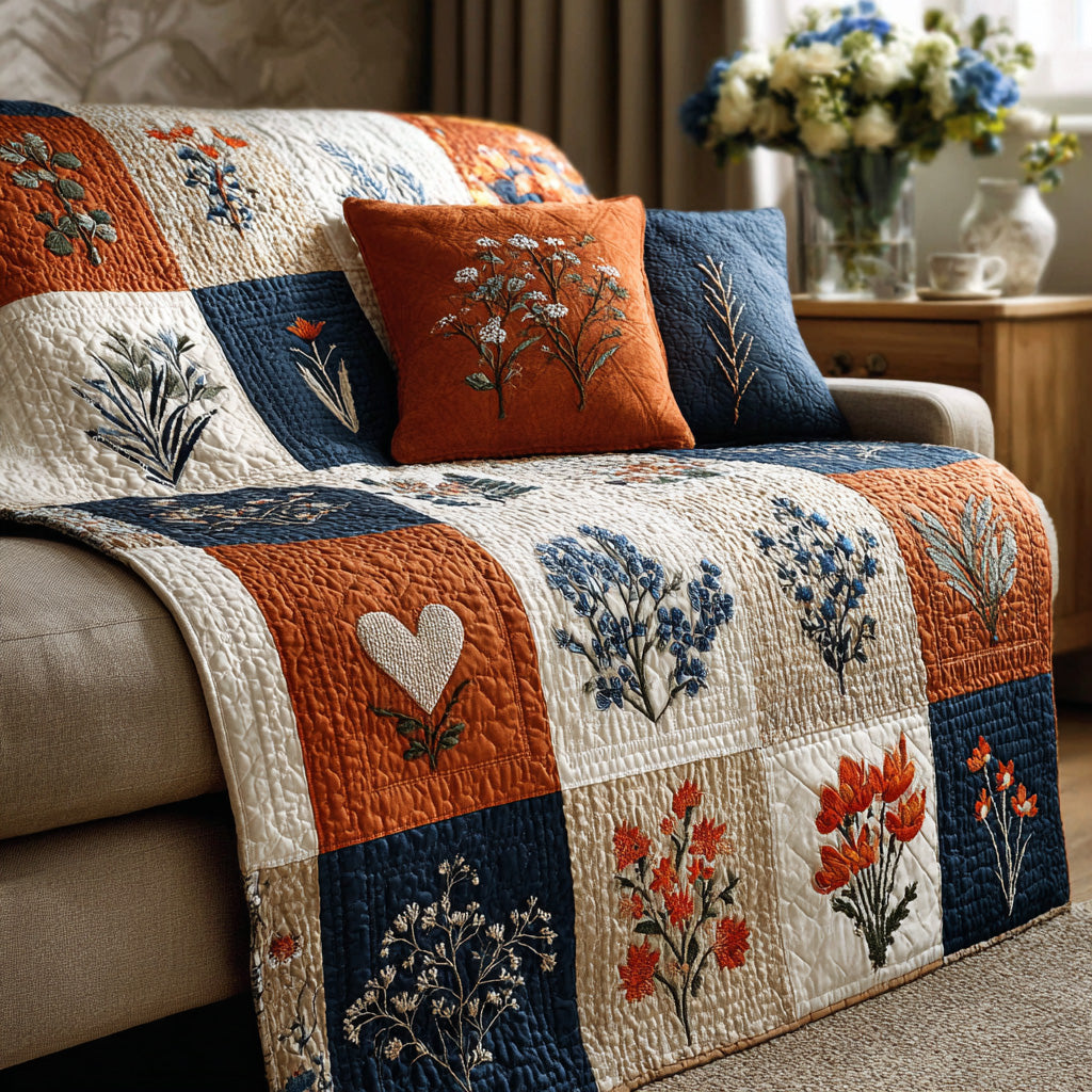 Wildflower Patchwork Quilted Blanket - Baby (30" x 40") - Pack 1