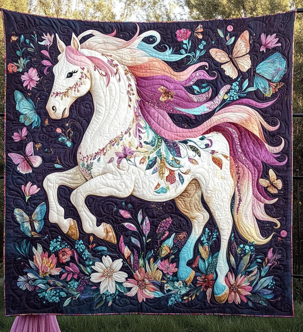 Wildflower Wanderer Art Quilt Hanging - Baby (30" x 40")