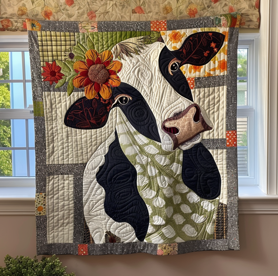 Wildflower Wandering Quilted Blanket - Throw (55" x 60")