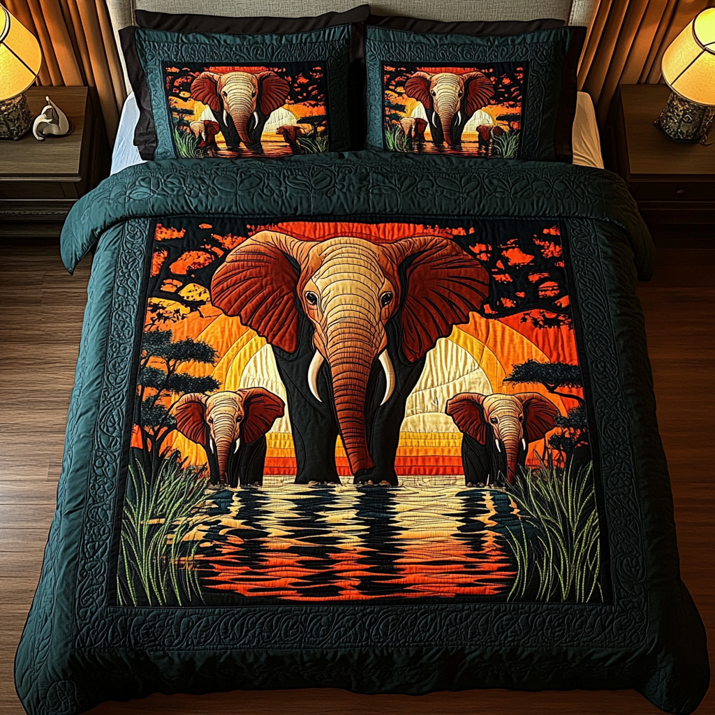 Wildlands Wanderer 3-Piece Quilted Bedding Set - Single (59" x 70")