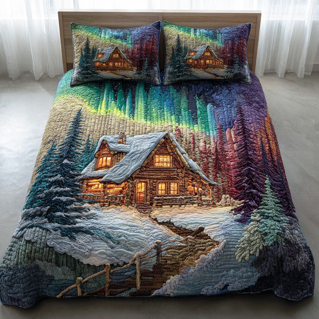 Wildwood Nature Lodge 3-Piece Quilted Bedding Set - Single (59" x 70")