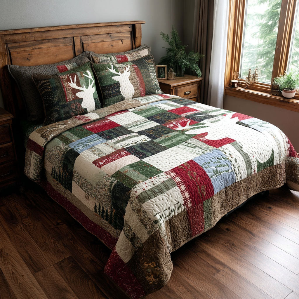 Wildwood Ridge 3-Piece Quilted Bedding Set - Single (59" x 70")