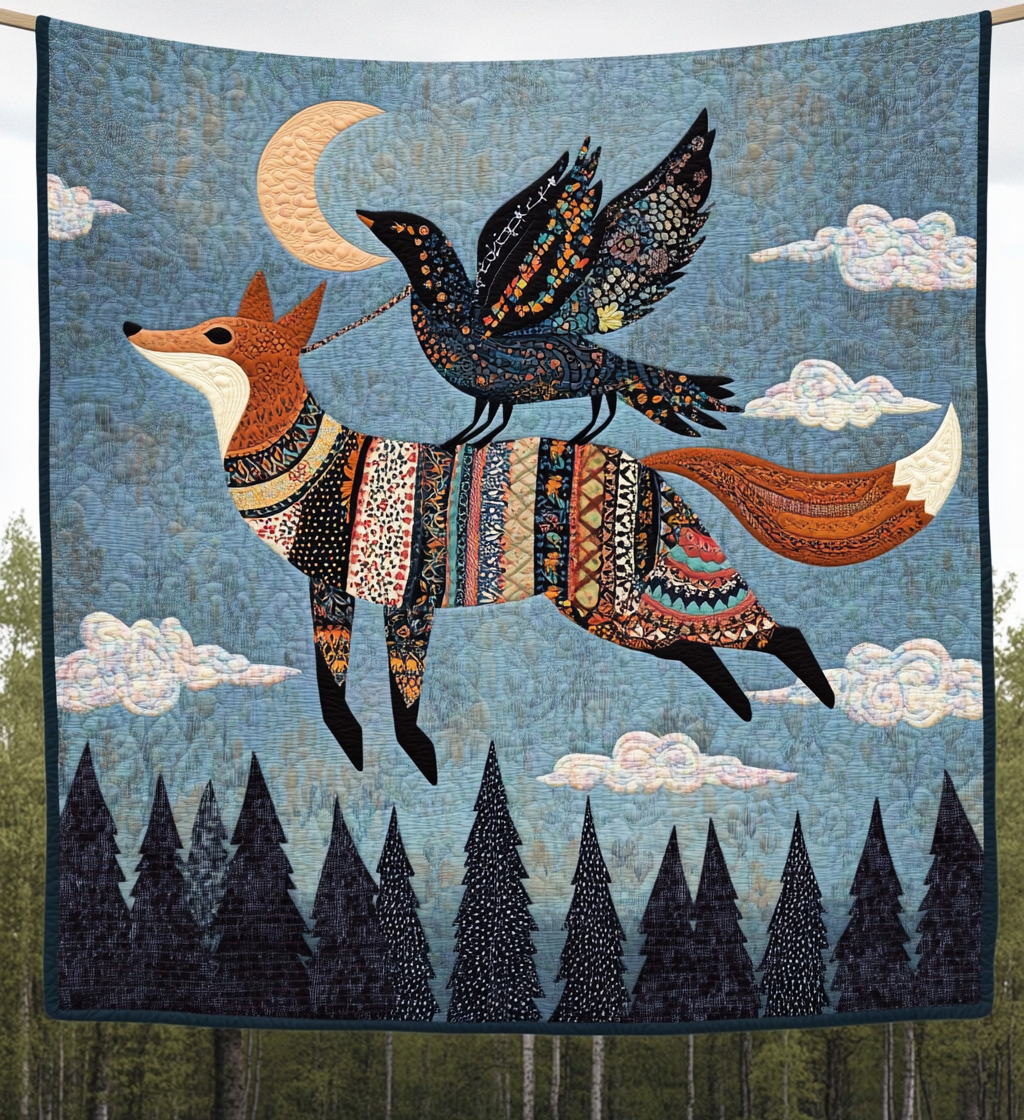 Wildwood Wanderer Quilted Blanket - Throw (55" x 60")