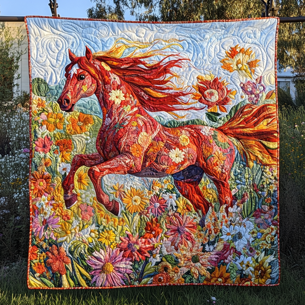 Wind Rider Quilted Blanket - Throw (55" x 60")