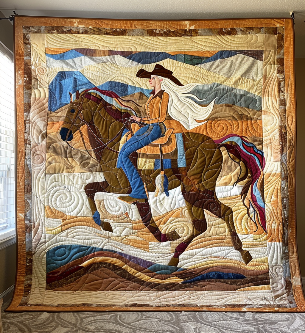 Wind Rider Quilted Blanket - Throw (55" x 60")