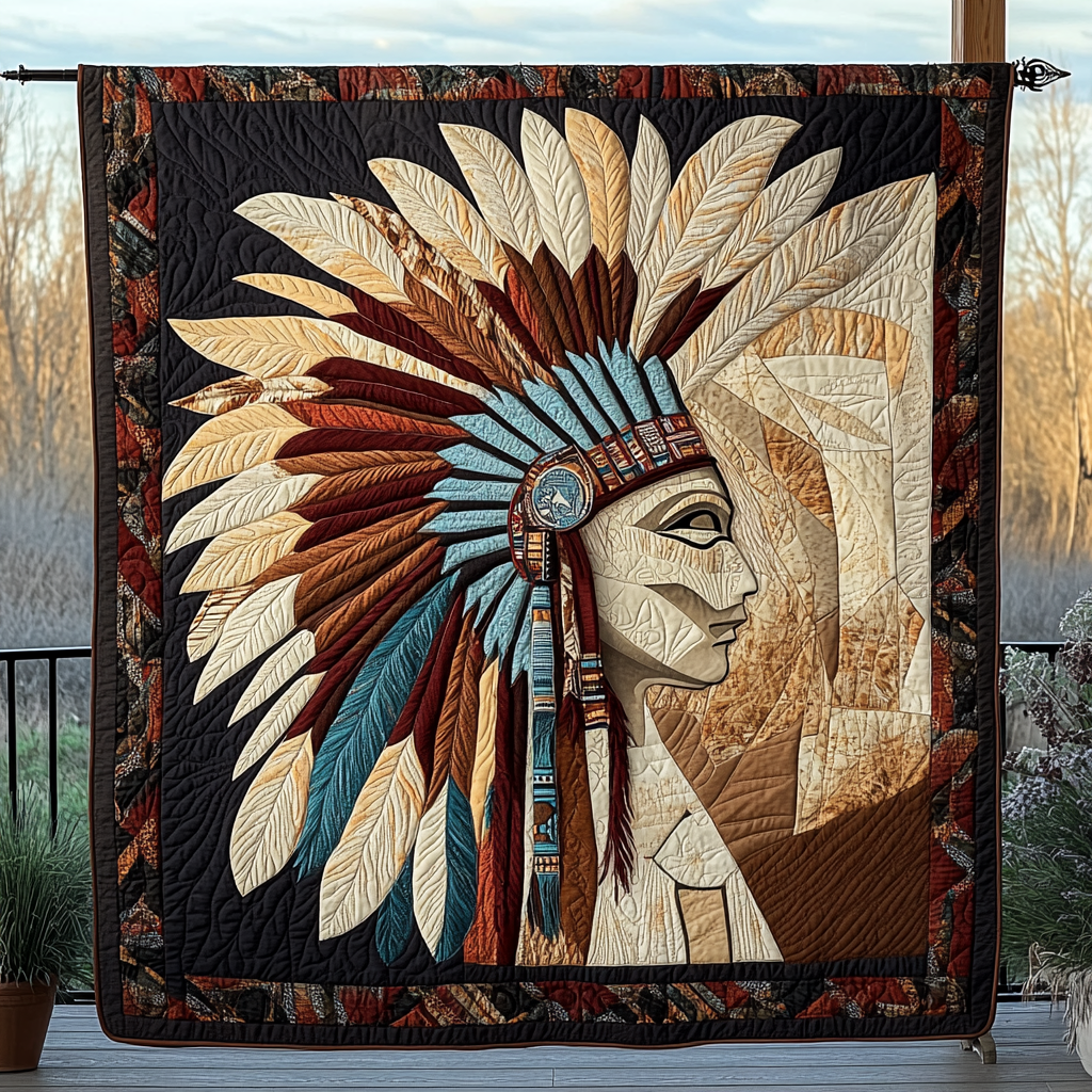 Winds of Tradition Quilted Blanket - Throw (55" x 60")