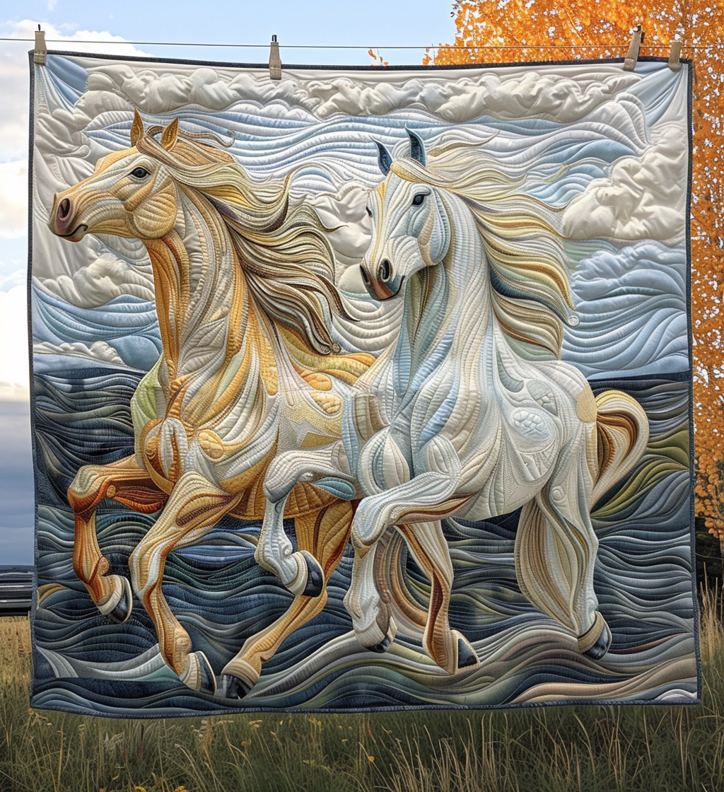 Windswept Majesty Quilted Blanket - Throw (55" x 60")
