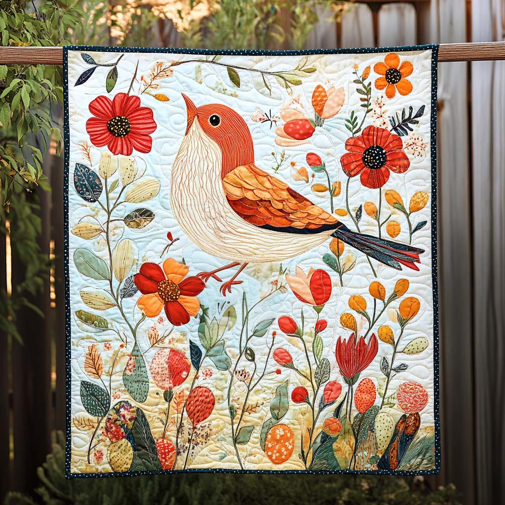 Winged Wonder Quilted Blanket - Throw (55" x 60")