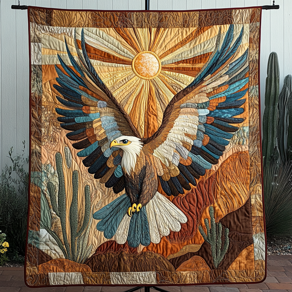 Wings of Freedom Quilted Blanket - Baby (30" x 40")