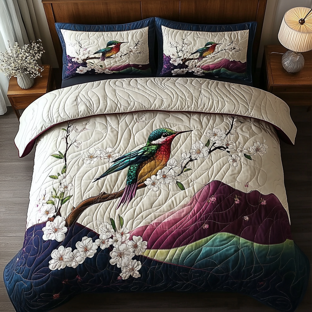 Wings of Joy 3-Piece Quilted Bedding Set - Single (59" x 70")