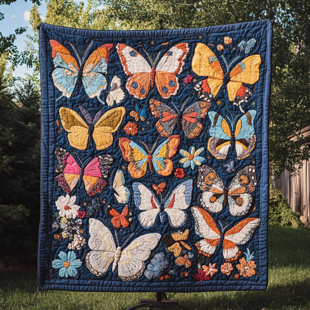 Wings of Wonder Quilted Blanket - Throw (55" x 60")