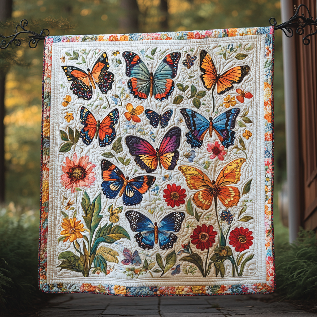 Wings of Wonder Quilted Blanket - Throw (55" x 60")