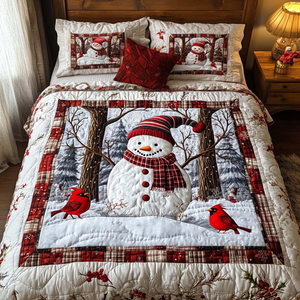 Winter Bliss 3-Piece Quilted Bedding Set - Single (59" x 70")