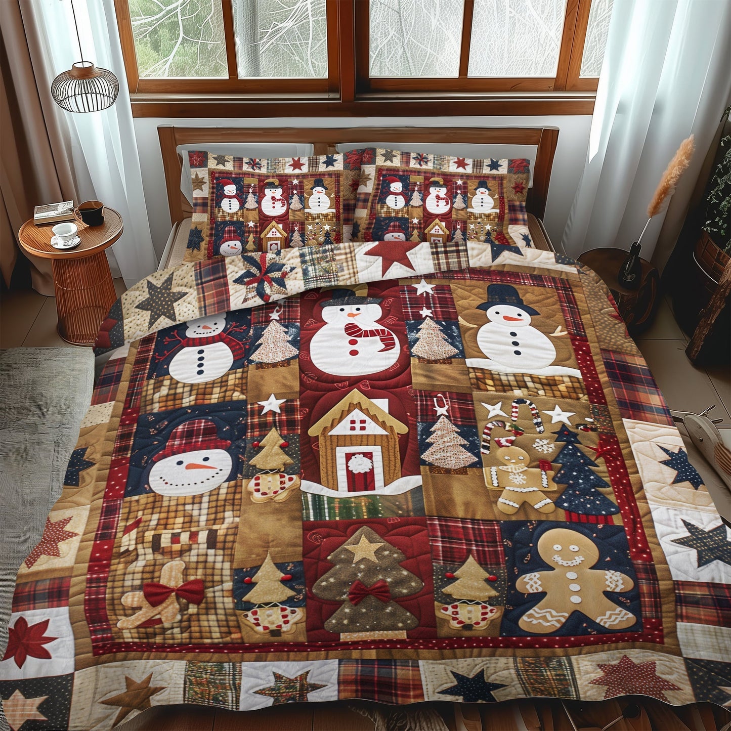 Winter Bliss 3-Piece Quilted Bedding Set - Single (59" x 70")