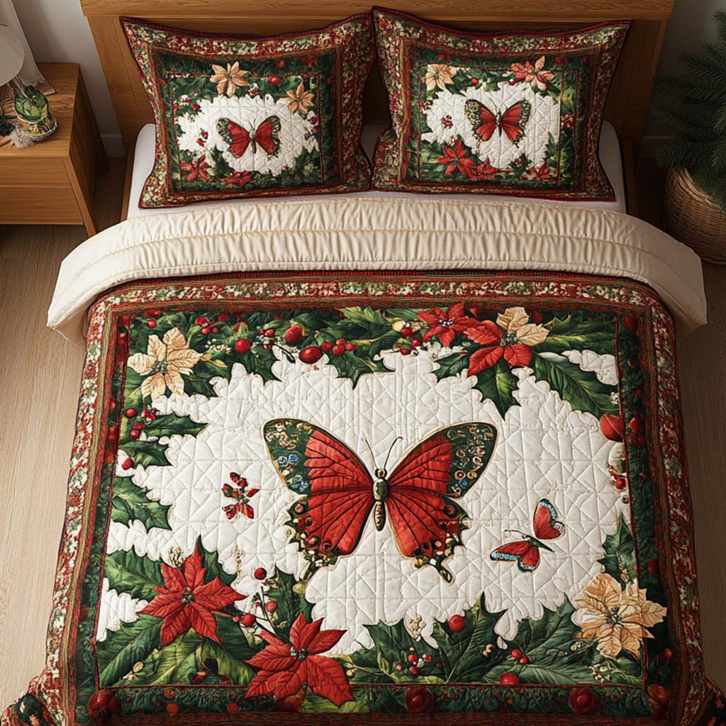 Winter Charm 3-Piece Quilted Bedding Set - Single (59" x 70")