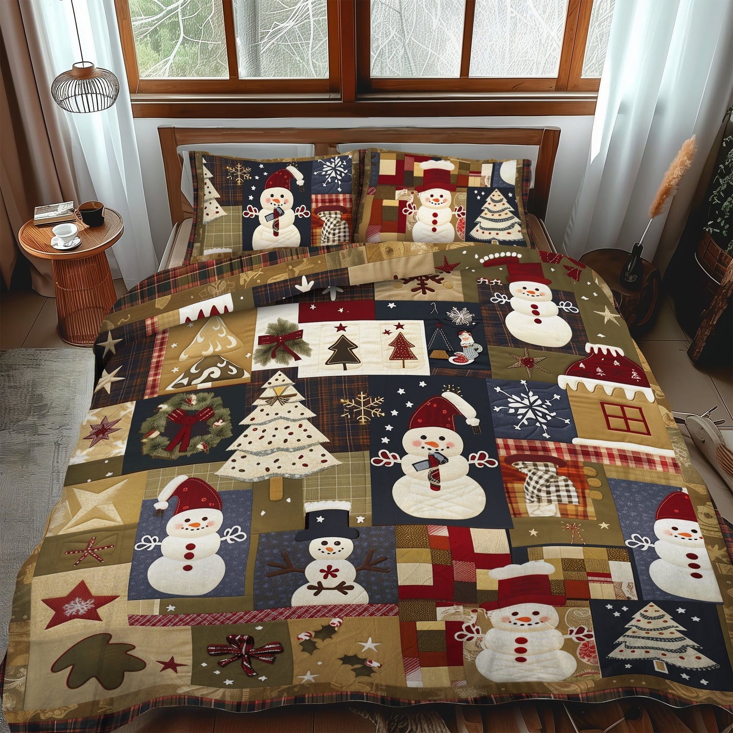 Winter Wonderland 3-Piece Quilted Bedding Set - Single (59" x 70")