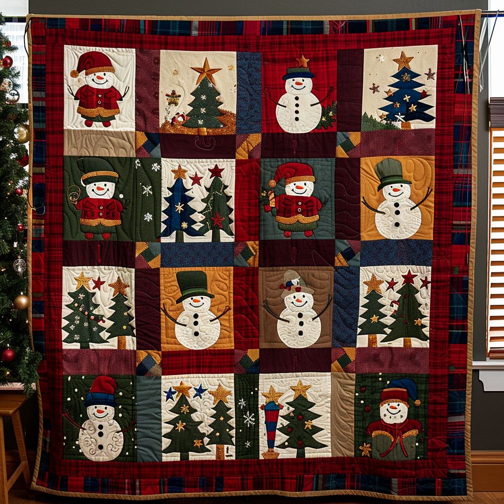 Winter Wonderland Quilted Blanket - Throw (55" x 60")