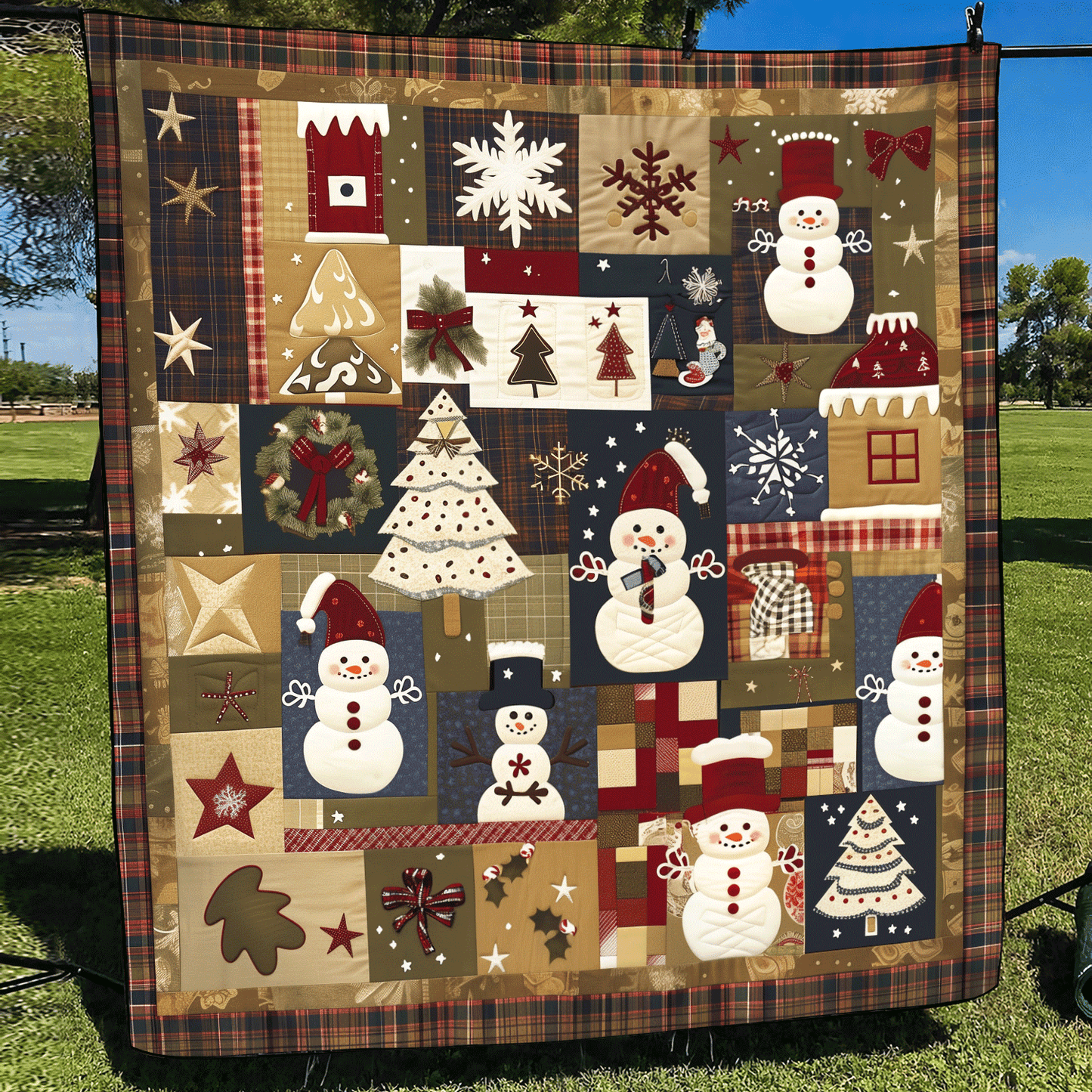 Winter Wonderland Quilted Blanket - Throw (55" x 60")
