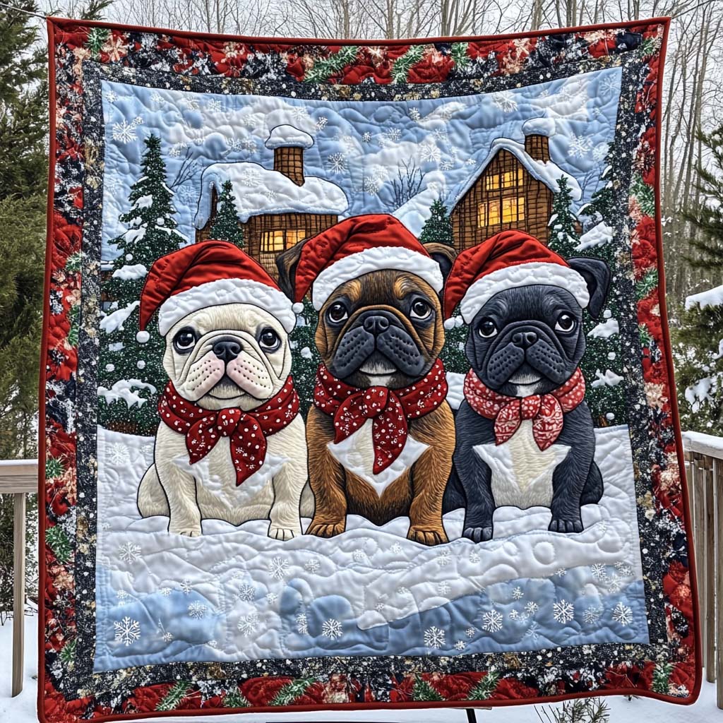 Winter Companions Quilted Blanket - Throw (55" x 60")