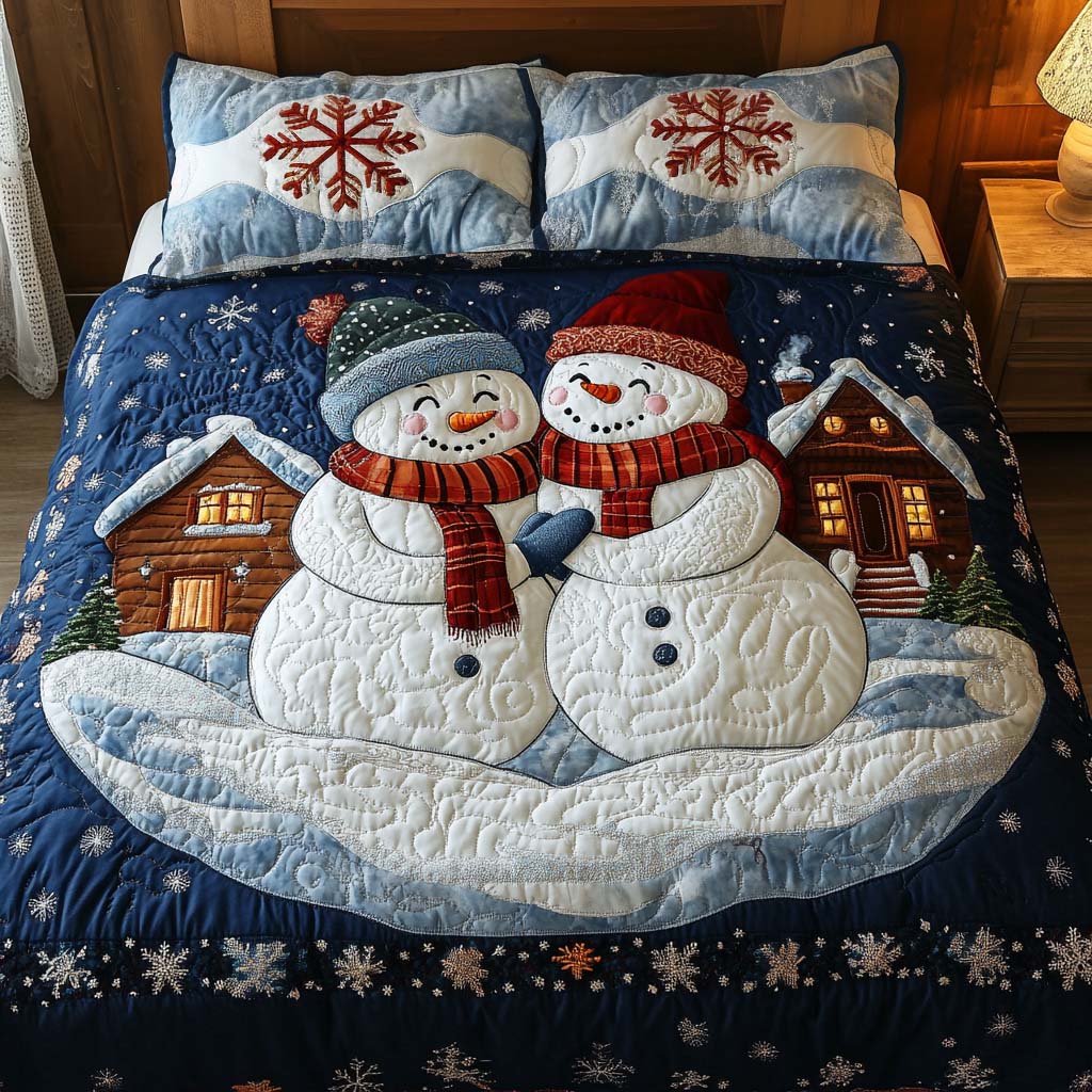 Winter Joy 3-Piece Quilted Bedding Set - Single (59" x 70")