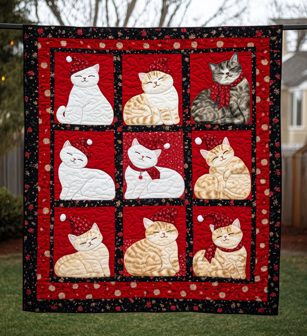 Winter Paws Quilted Blanket - Throw (55" x 60")