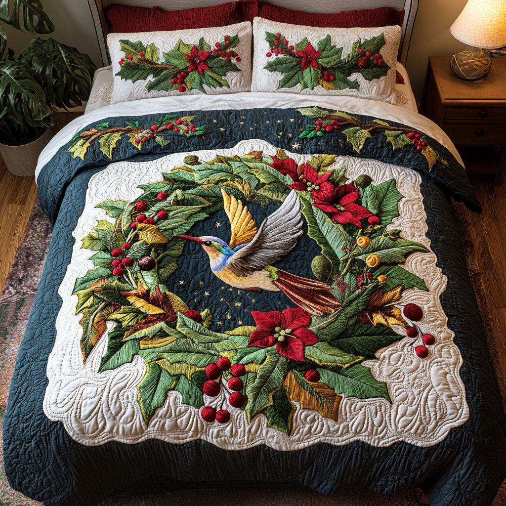 Winter Serenade 3-Piece Quilted Bedding Set - Single (59" x 70")