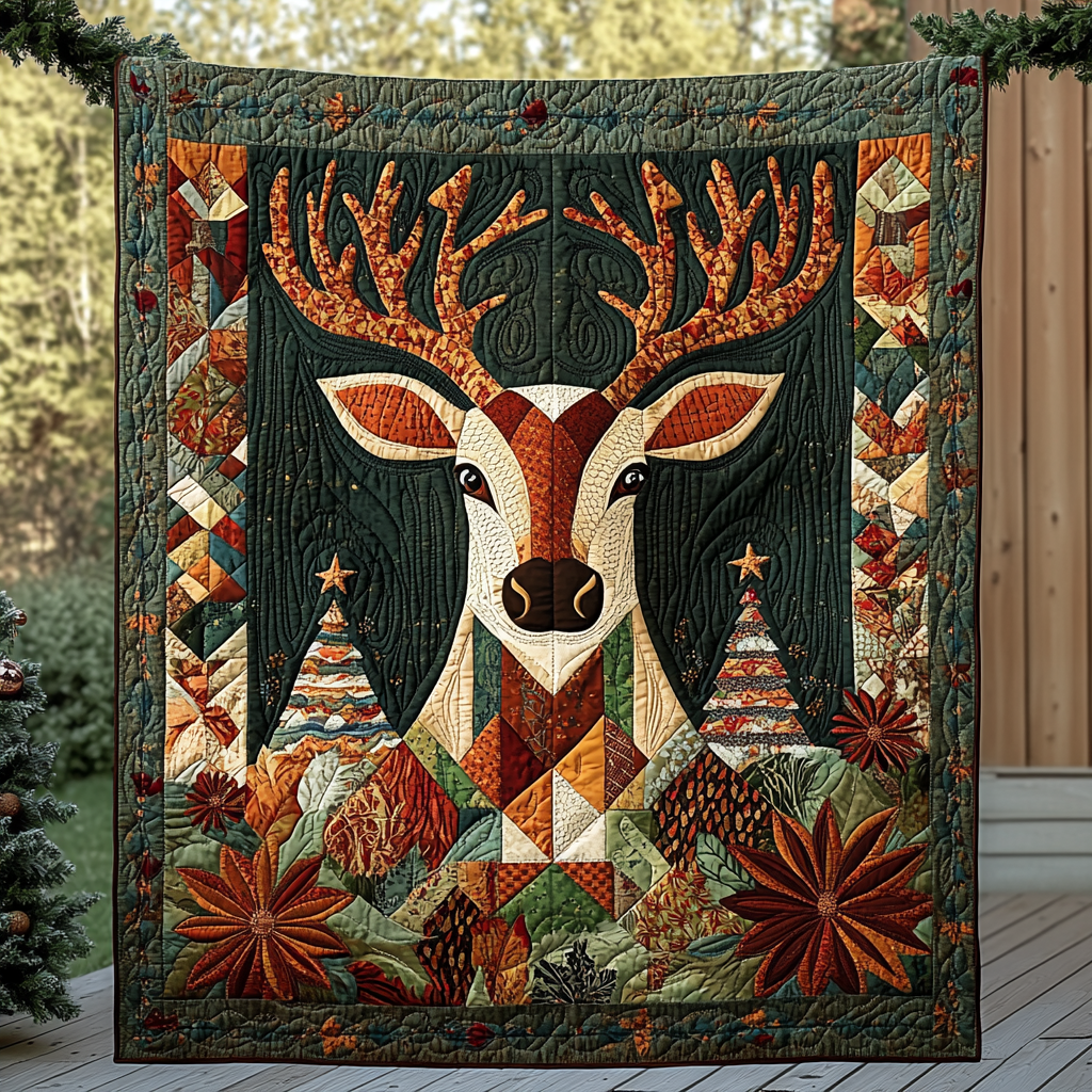 Winter Wanderer Quilted Blanket - Throw (55" x 60")