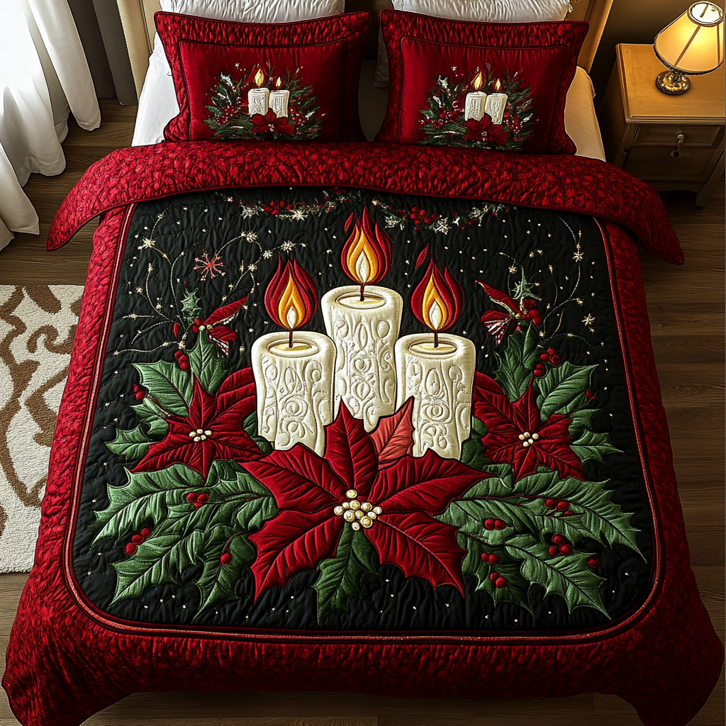 Winter Warmth 3-Piece Quilted Bedding Set - Single (59" x 70")
