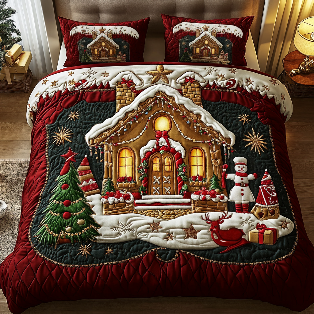 Winter Warmth 3-Piece Quilted Bedding Set - Single (59" x 70")