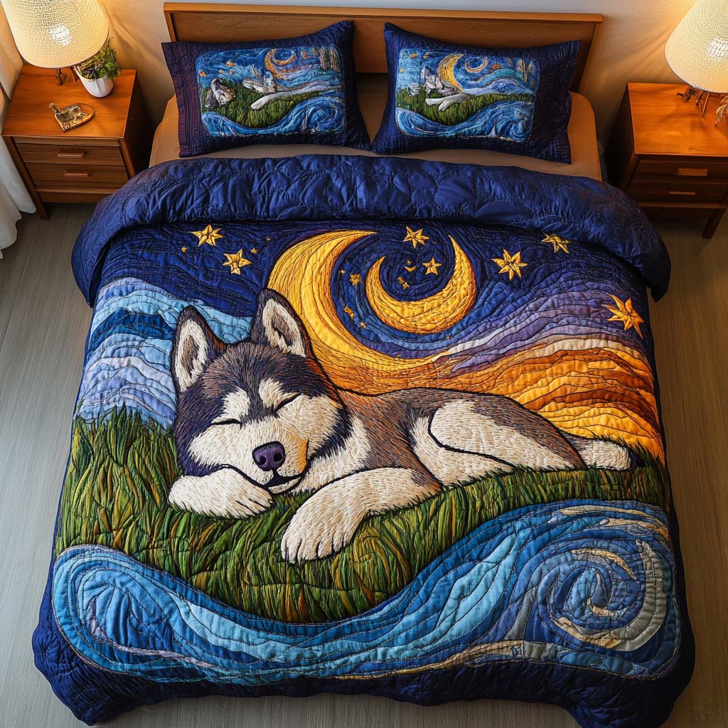 Winter Whisper 3-Piece Quilted Bedding Set - Single (59" x 70")
