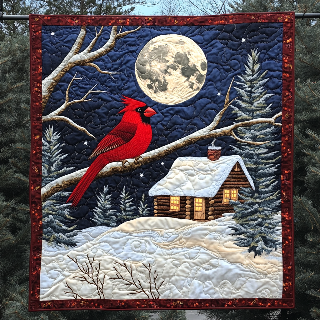 Winter Whisper Quilted Blanket - Throw (55" x 60")