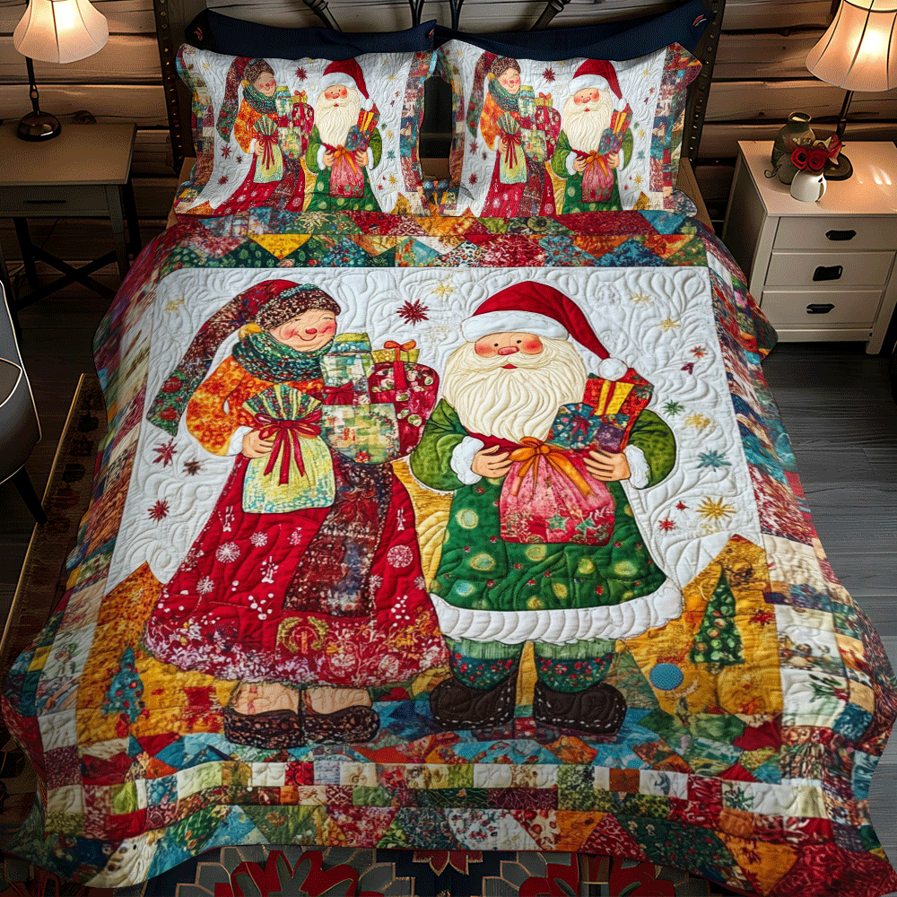 Winter Wonderland 3-Piece Quilted Bedding Set - Single (59" x 70")
