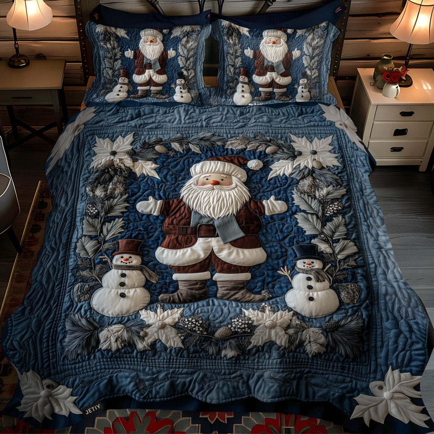 Winter Wonders 3-Piece Quilted Bedding Set - Single (59" x 70")