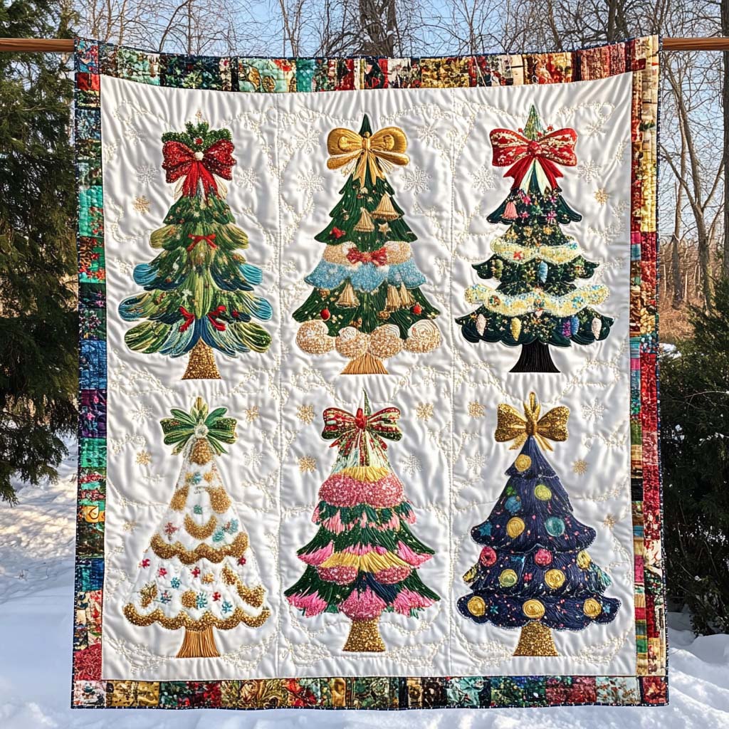 Wishful Trees Quilted Blanket - Throw (55" x 60")
