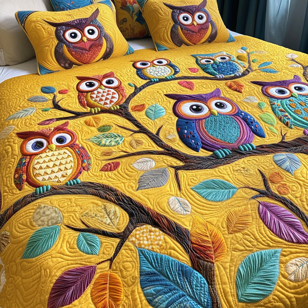 Woodland Dreams 3-Piece Quilted Bedding Set - Single (59" x 70")